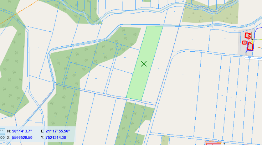 Działka 75 ar z decyzją o warunkach zabudowy Zgórsko gm. Radomyśl Wielki